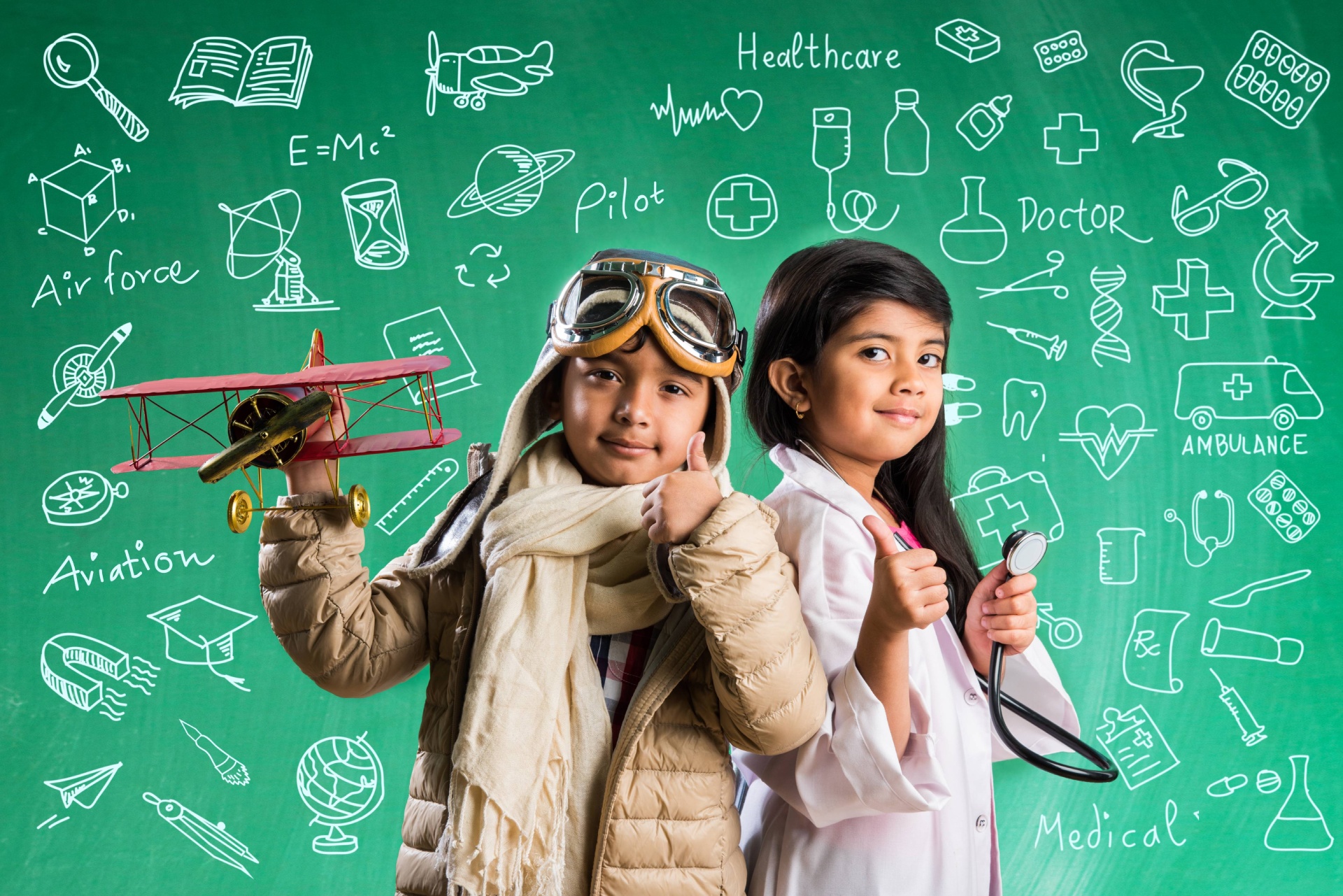 Parents reviewing education goals